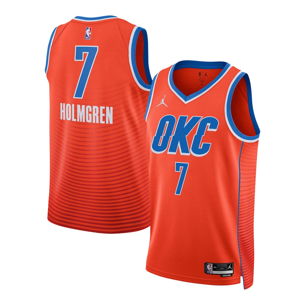 Chet Holmgren Oklahoma City Thunder Unisex Swingman Jersey - Statement Edition - Orange