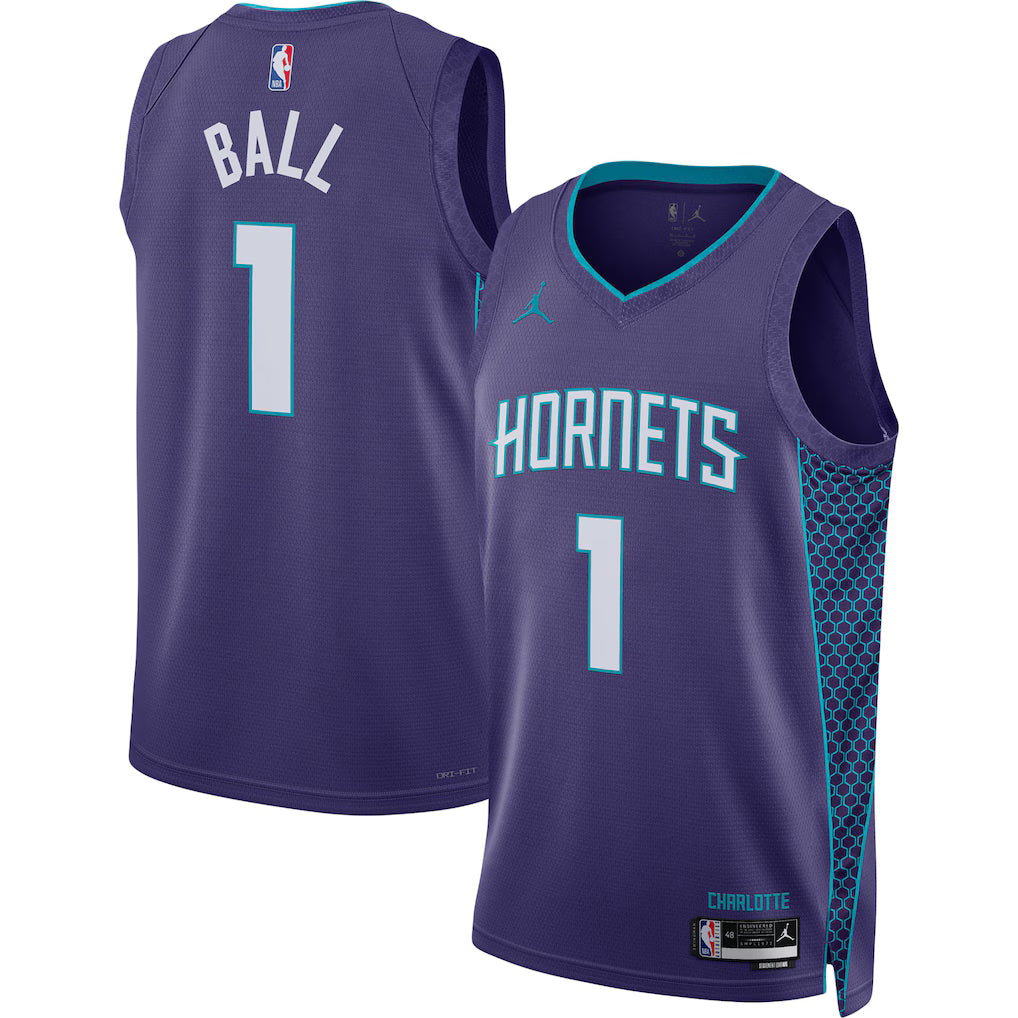 LaMelo Ball Charlotte Hornets Unisex Swingman Jersey - Statement Edition - Purple