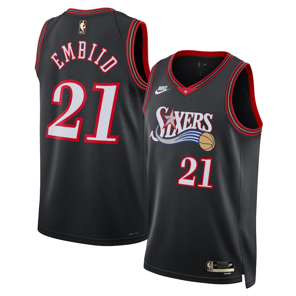 Joel Embiid Philadelphia 76ers Unisex Swingman Jersey - Classic Edition - Black