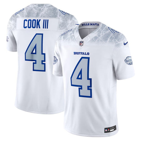 James Cook III Buffalo Bills 2025 Rivalries Collection Jersey - White