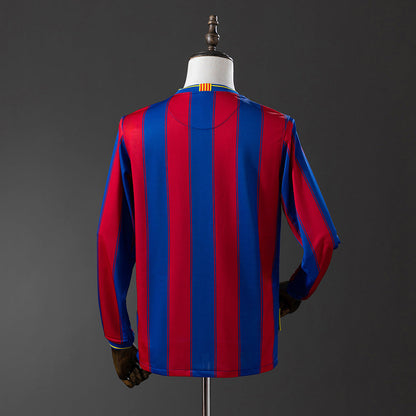 Barcelona 09/10 Home Long Sleeve Retro Jersey