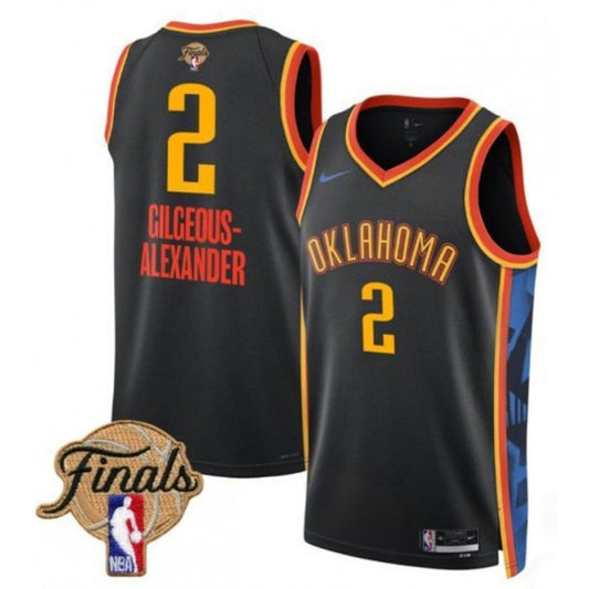 Shai Gilgeous-Alexander Oklahoma City Thunder NBA Finals City Edition Jersey - Black