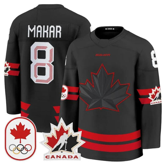 Cale Makar Canada 2026 Olympic Jersey - Black