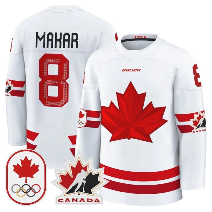 Cale Makar Canada 2026 Olympic Jersey - White
