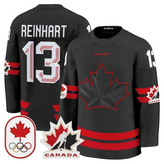Sam Reinhart Canada 2026 Olympic Jersey - Black