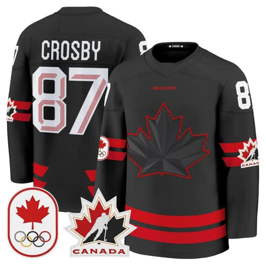 Sidney Crosby Canada 2026 Olympic Jersey - Black