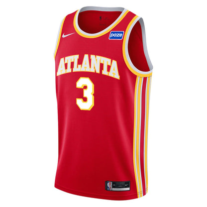 CJ McCollum Atlanta Hawks Jersey - Icon Edition - Red