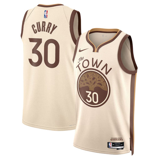 Stephen Curry Golden State Warriors Unisex 2025/26 Swingman Jersey - Tan - City Edition