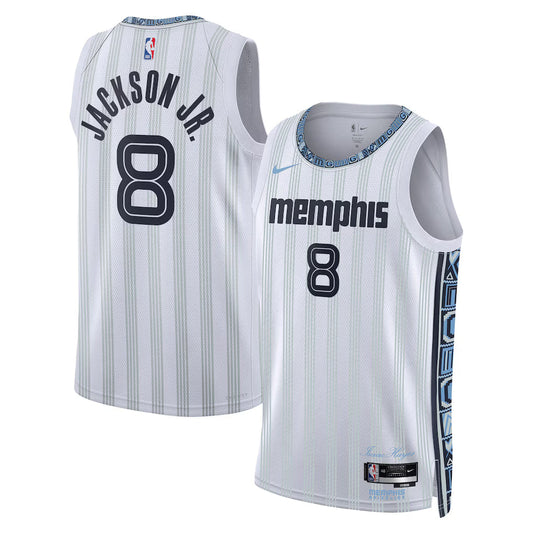Jaren Jackson Jr. Memphis Grizzlies Unisex 2025/26 Swingman Jersey - White - City Edition