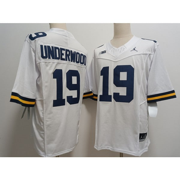 Bryce Underwood Michigan Wolverines Jersey –  White