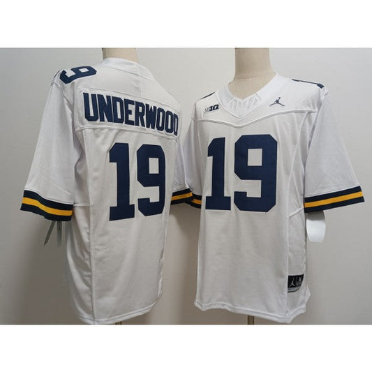 Bryce Underwood Michigan Wolverines Jersey –  White