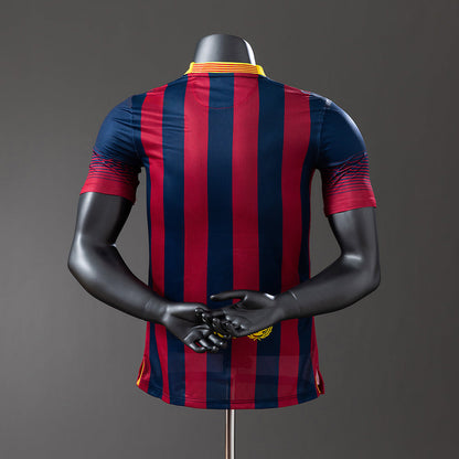 Barcelona 13/14 Home Player Version Retro Jersey