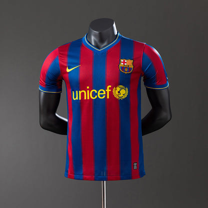 Barcelona 09/10 Home Player Version Retro Jersey