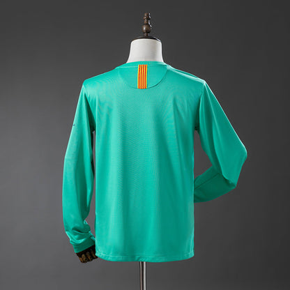 Barcelona 10/11 Away Long Sleeve Retro Jersey