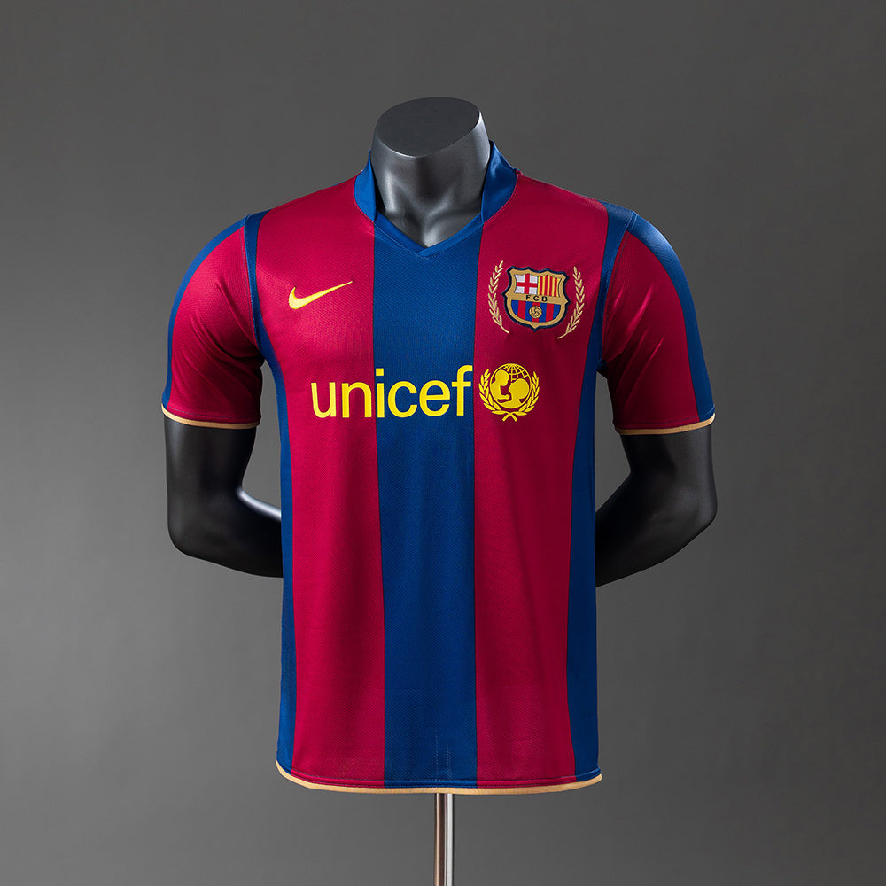 Barcelona 07/08 Player Version Retro Home Jersey