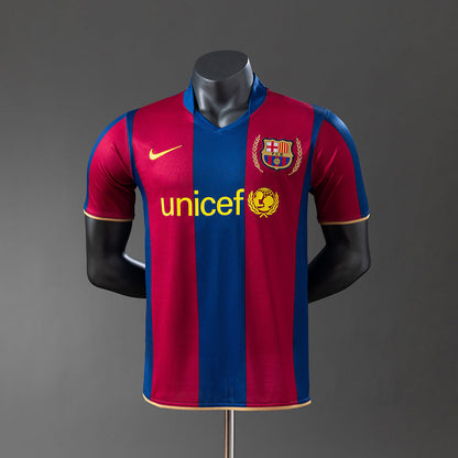 Barcelona 07/08 Player Version Retro Home Jersey