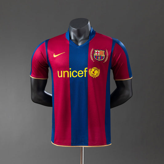 Barcelona 07/08 Player Version Retro Home Jersey