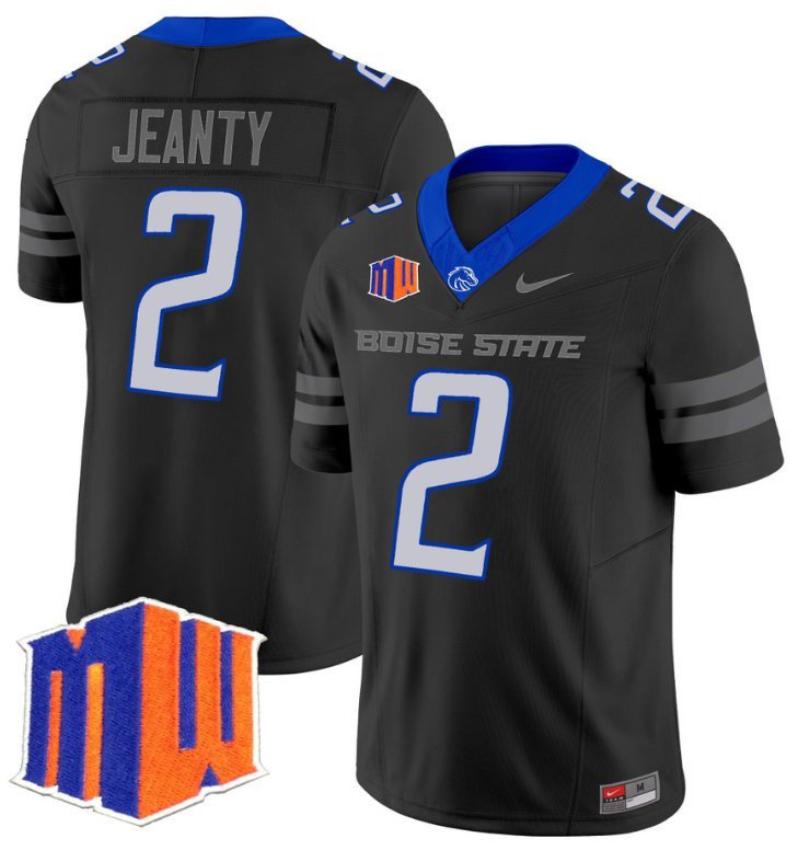 Ashton Jeanty Boise State Broncos Jersey - Black
