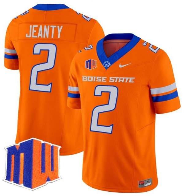 Ashton Jeanty Boise State Broncos Jersey - Orange