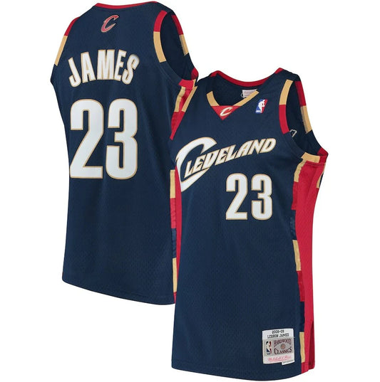 LeBron James Cleveland Cavaliers 2008/09 Hardwood Classics Jersey - Navy