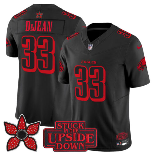 Cooper DeJean Philadelphia Eagles ‘Stranger Things Edition’ Jersey - Black