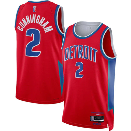 Cade Cunningham Detroit Pistons Unisex Swingman Jersey - City Edition - Red