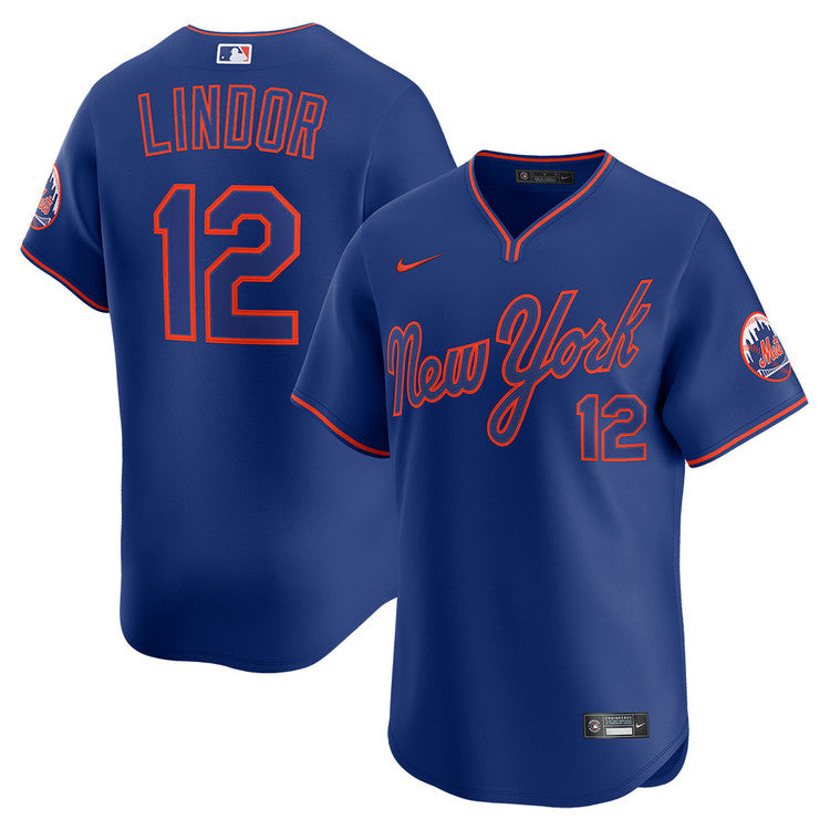Francisco Lindor New York Mets 2025 Alternate Player Jersey - Royal