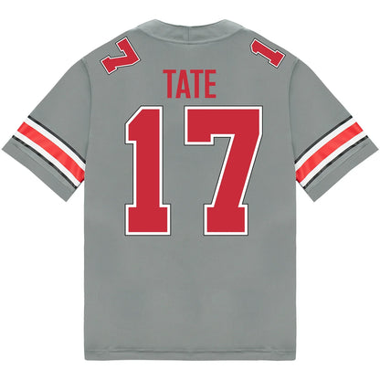 Carnell Tate Ohio State Buckeyes Jersey – Grey