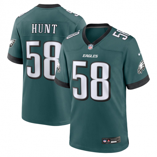 Jalyx Hunt Philadelphia Eagles Jersey - Midnight Green