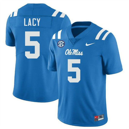 Kewan Lacy Ole Miss Rebels Jersey - Powder Blue