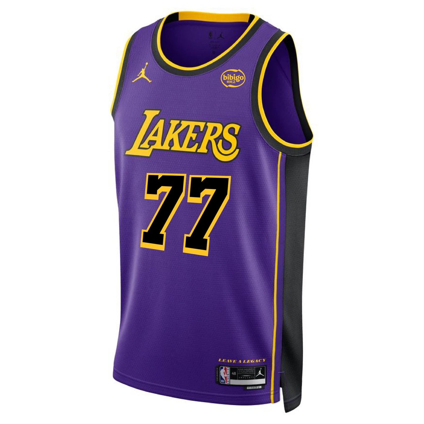 Luka Dončić Los Angeles Lakers Unisex Swingman Jersey - Statement Bibigo Edition - Purple