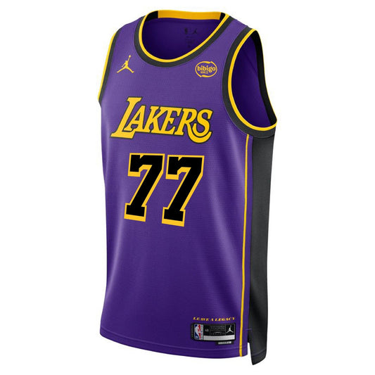Luka Dončić Los Angeles Lakers Unisex Swingman Jersey - Statement Bibigo Edition - Purple