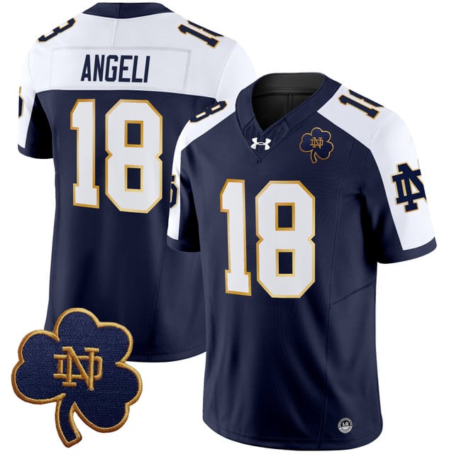 Steve Angeli Notre Dame Fighting Irish Alternate Jersey - Navy