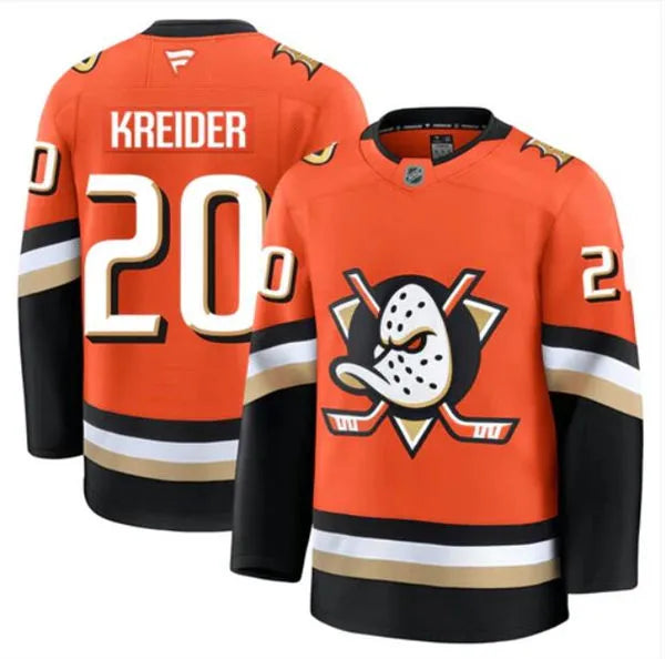 Chris Kreider Anaheim Ducks 2025 Premium Jersey - Orange
