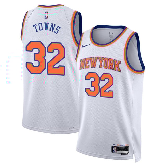 Karl-Anthony Towns New York Knicks - Association Edition - Swingman Jersey - White