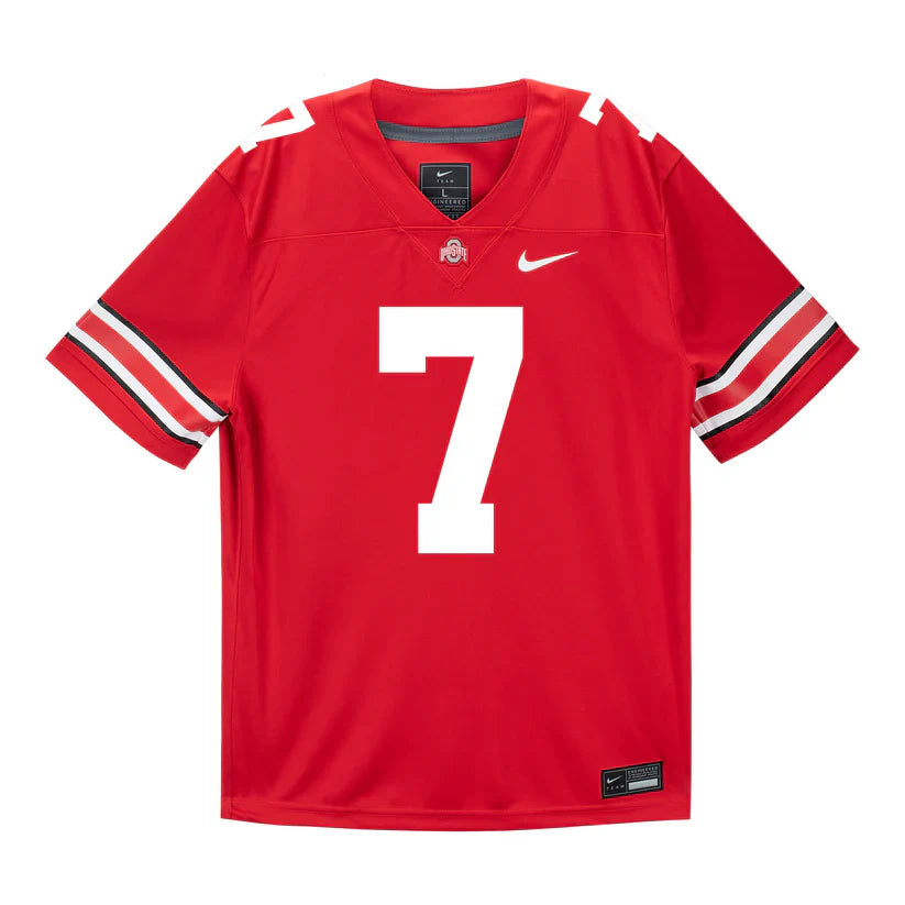 Jermaine Mathews Jr. Ohio State Buckeyes Jersey – Red