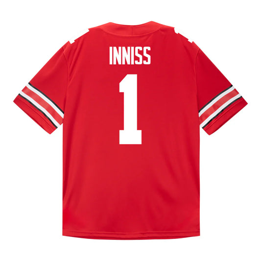 Brandon Inniss Ohio State Buckeyes Jersey – Red