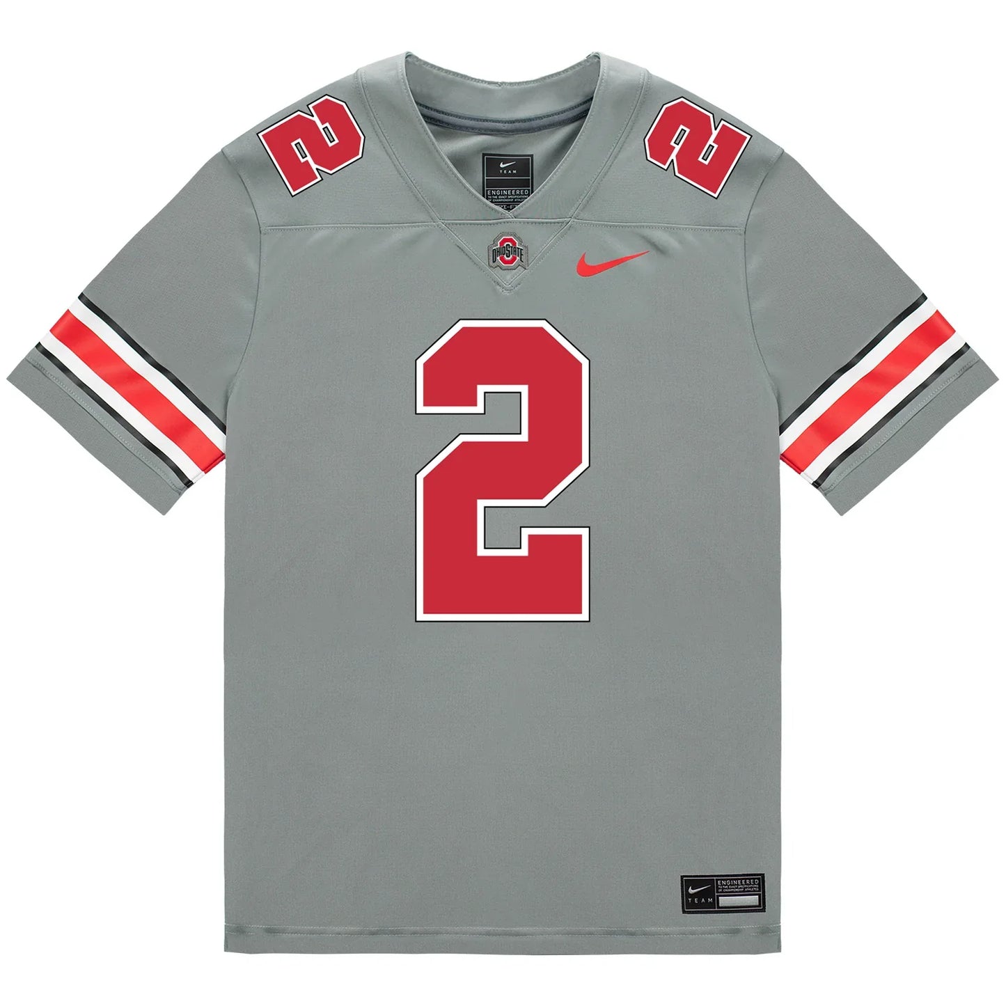 Caleb Downs Ohio State Buckeyes Jersey – Grey