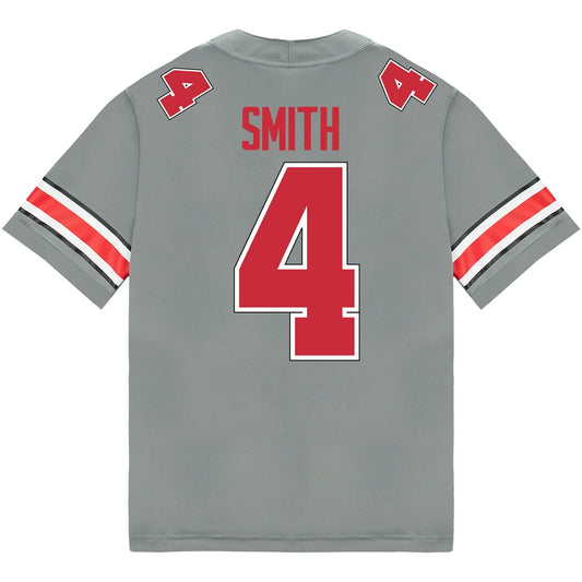 Jeremiah Smith Ohio State Buckeyes Jersey – Grey