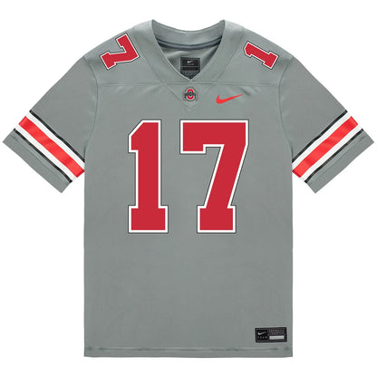 Carnell Tate Ohio State Buckeyes Jersey – Grey