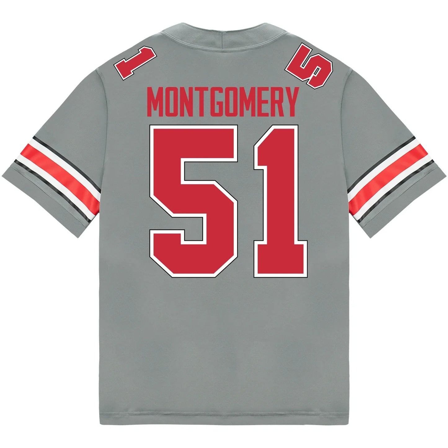 Luke Montgomery Ohio State Buckeyes Jersey – Grey