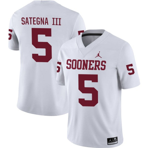 Isaiah Sategna III Oklahoma Sooners Alumni Player Jersey - White