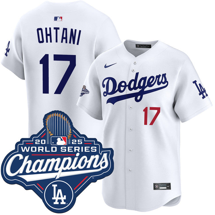 Shohei Ohtani Los Angeles Dodgers Home Limited 2025 World Series Champions Jersey - White