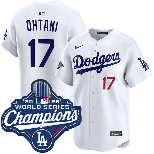Shohei Ohtani Los Angeles Dodgers Home Limited 2025 World Series Champions Jersey - White