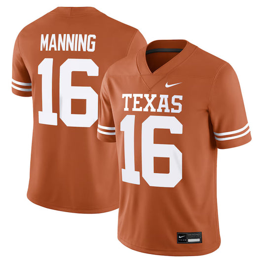 Arch Manning Texas Longhorns Jersey - Orange