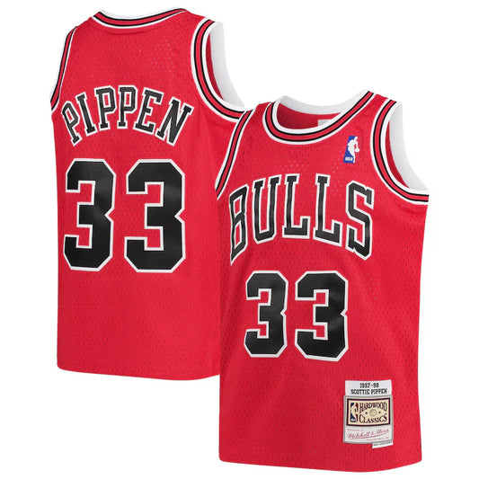 Scottie Pippen Chicago Bulls 1997/98 Hardwood Classics Jersey - Red