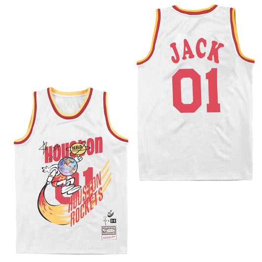 Travis Scott Cactus Jack Houston Rockets Jersey - White