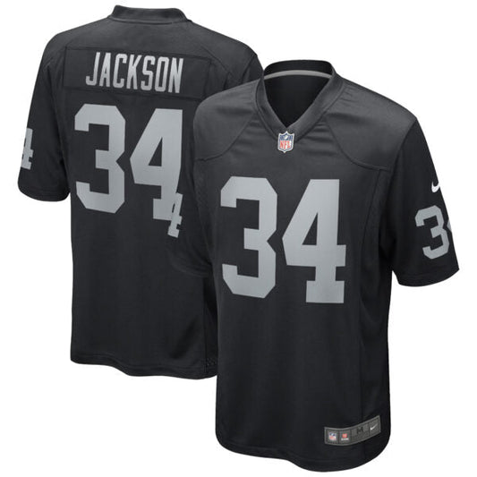 Bo Jackson Las Vegas Raiders Home Retired Player Jersey - Black