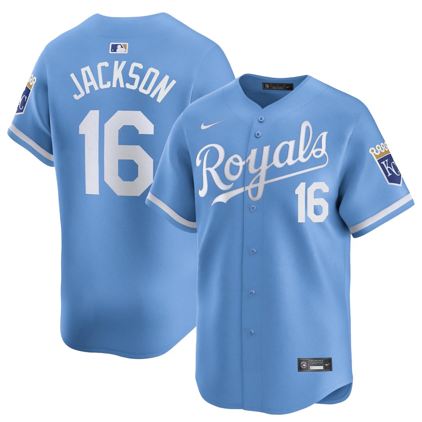 Bo Jackson Kansas City Royals Alternate Jersey - Light Blue