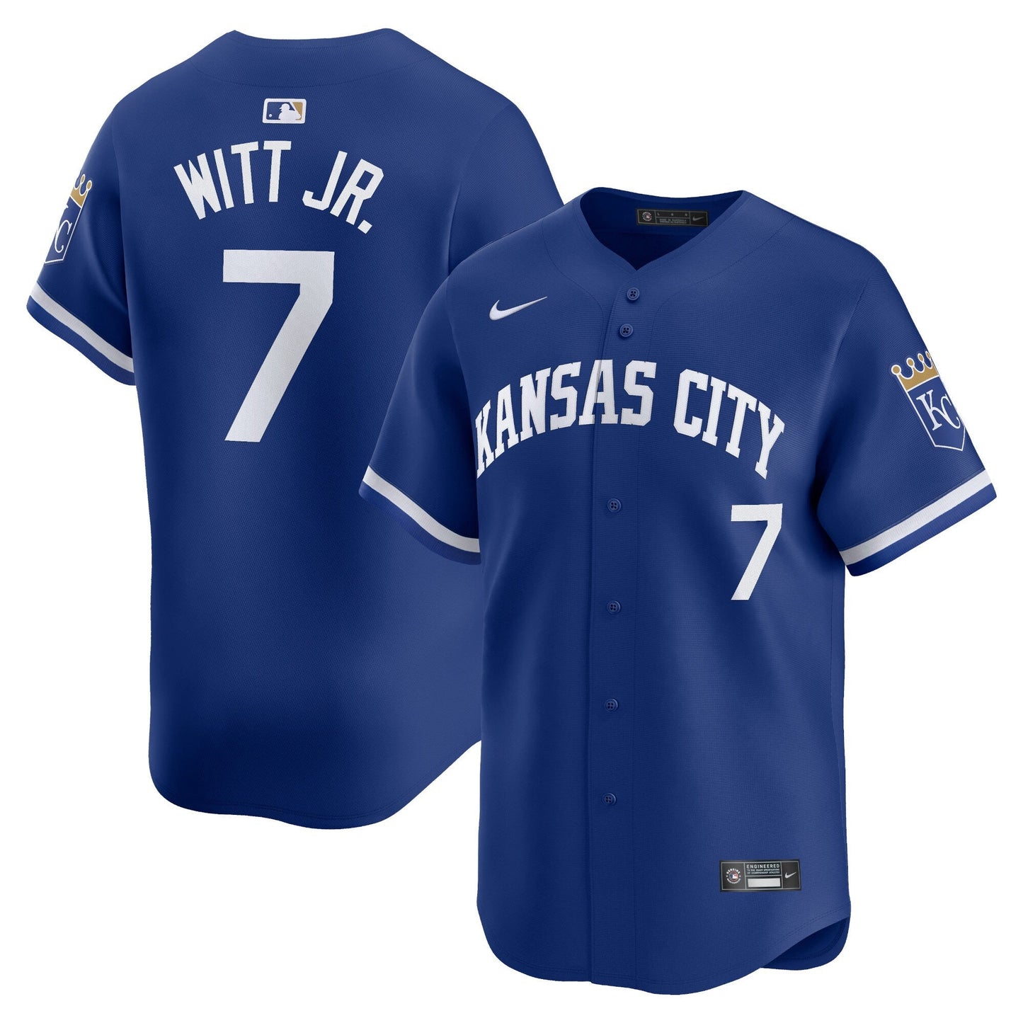 Bobby Witt Jr Kansas City Royals Alternate Jersey - Royal Blue